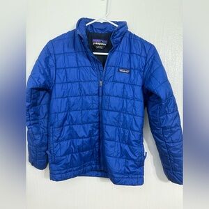Patagonia Kids Nano Puff Brick Quilted Puffer Jacket Blue Small 12 68001